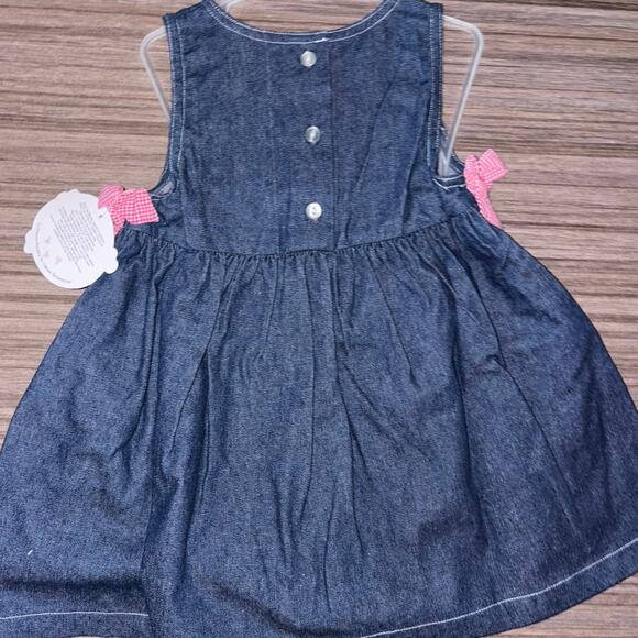 Adorable vintage Precious Moments denim jumper dress from  4T - Picture 3 of 5